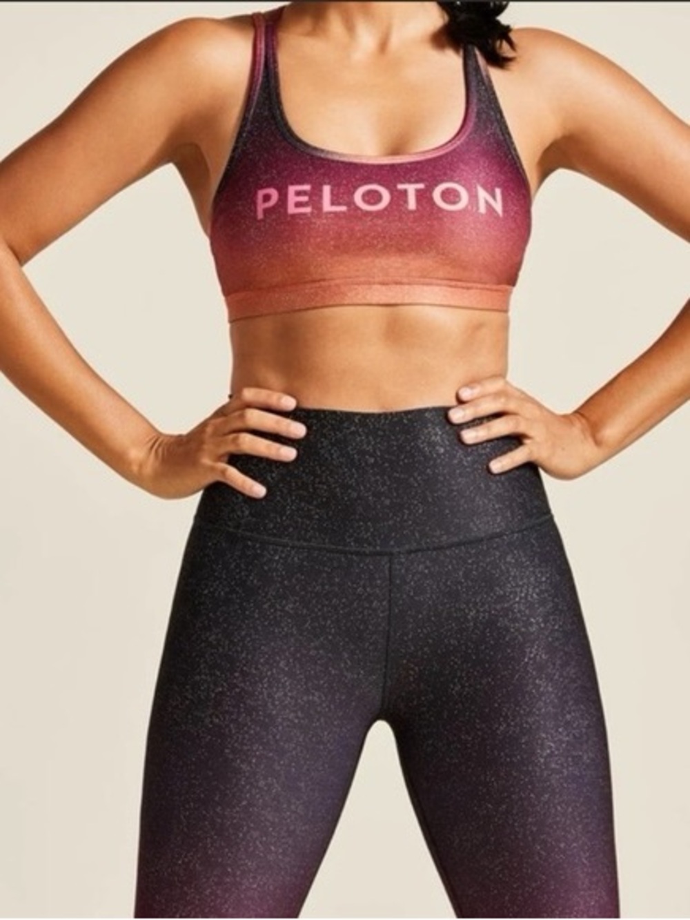 Peloton x WITH Sunrise Ombre Sports Bra & Leggings Set - Size XS(legging)M(bra)